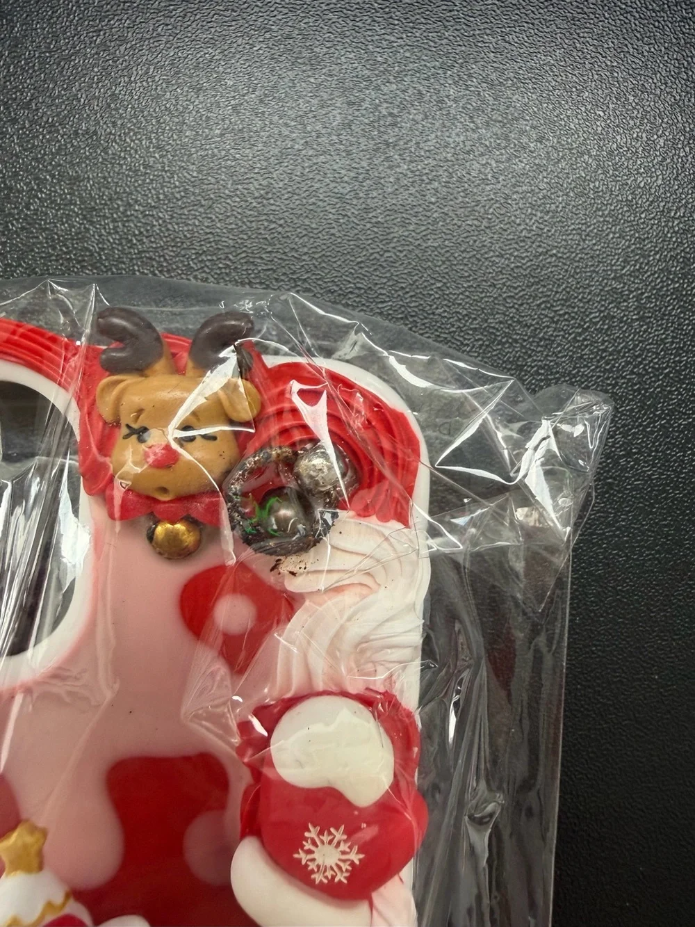 NIP iPhone 13/14 Decoden Case Sanrio Kawaii Cute Hello Kitty Christmas Red 3D